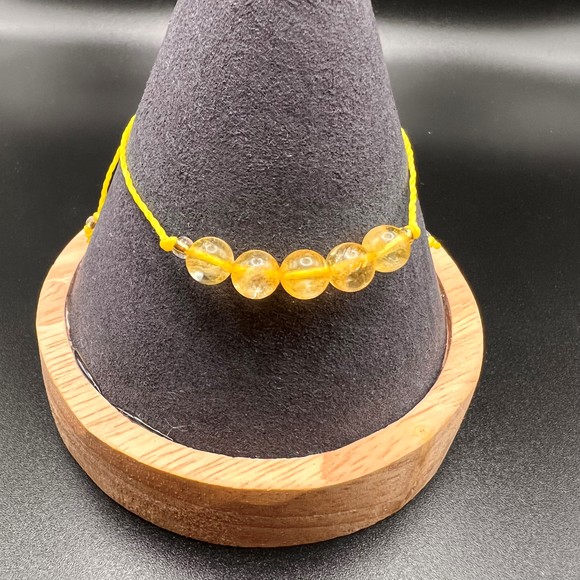 KC Gems Co. Natural Citrine Slide Bracelet - November Birthstone - Picture 2 of 5